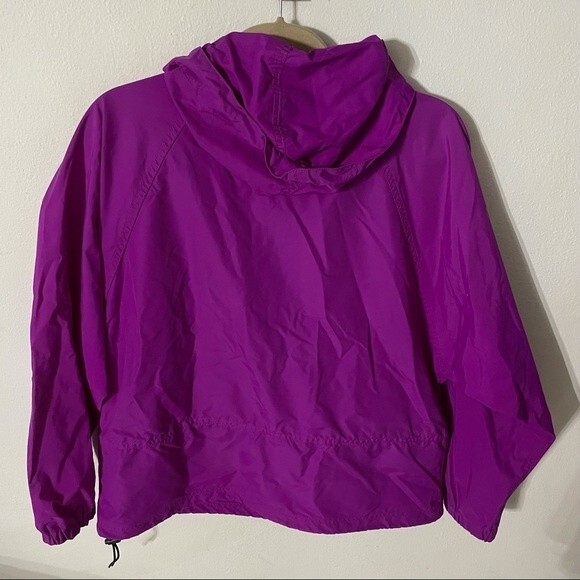 L.L. Bean Anorak Jacket vintage womens purple medium - Picture 8 of 11